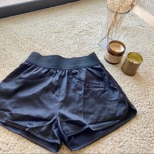 Brand new satin boxing shorts high waisted black
